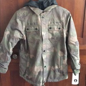Size 14 big boys ski camo jacket NEW WITH TAGS
